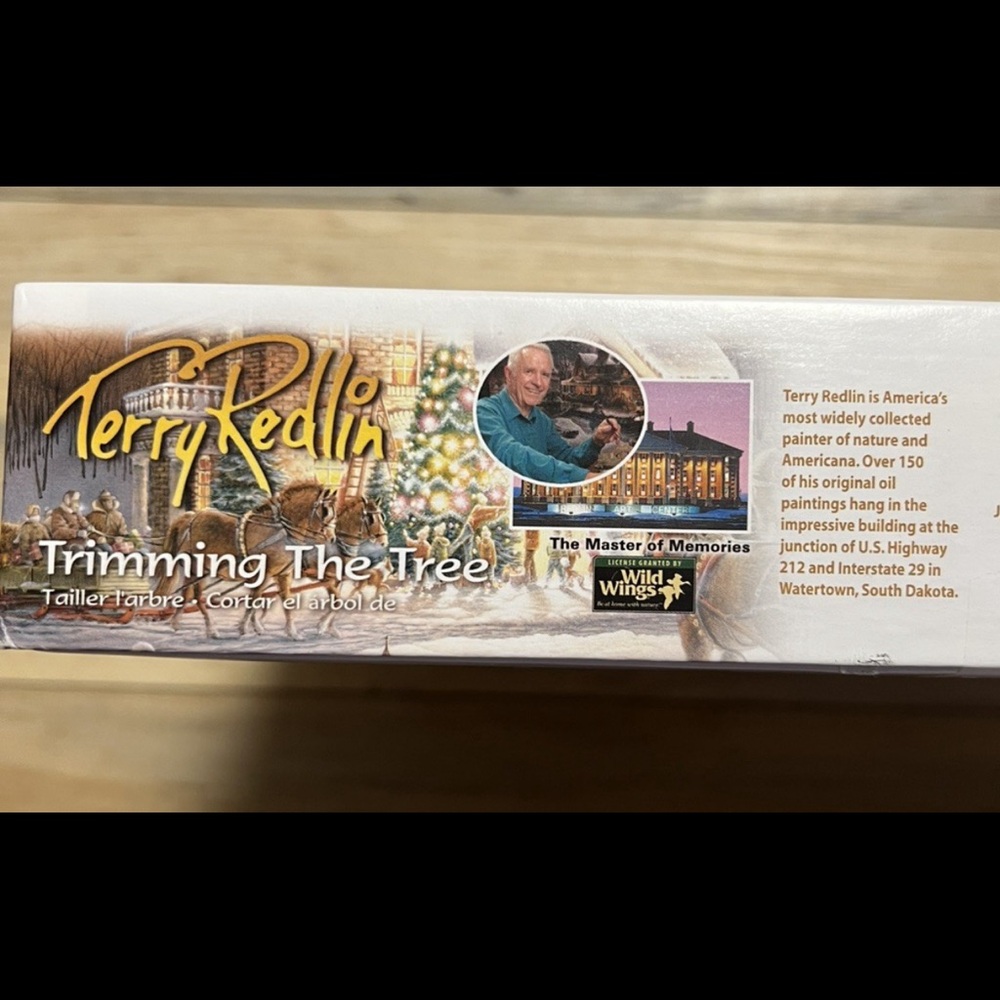 24x30-“TRIMMING THE TREE" 1000 Piece White Mountain Puzzle 2015 by Terry Redl - Picture 5 of 9